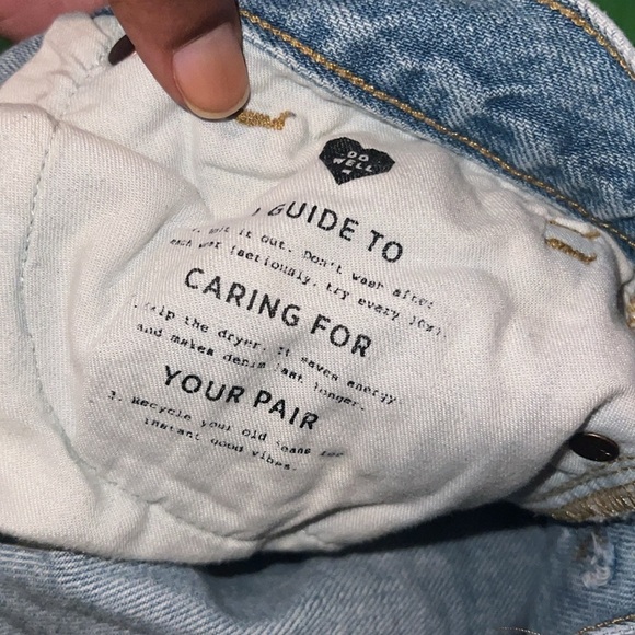 Madewell The Mom Jean Distressed Denim Women Shorts size 28- Flaw - Picture 9 of 9